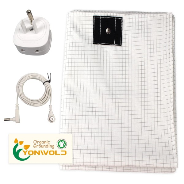 Yonwold Organic Grounding Sheet 10% Silver King for Bed Sleeping