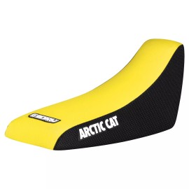 Enjoy Mfg Arctic Cat 50 90 Gripper Seat Cover  2002 - 2005 BLK/BRIGHT YELLOW standard #256