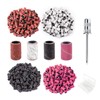 DINGFENG 100 Pcs Sanding Bands，Nail Drill Sanding Bands，Sanding Sleeves，Nail Sanding