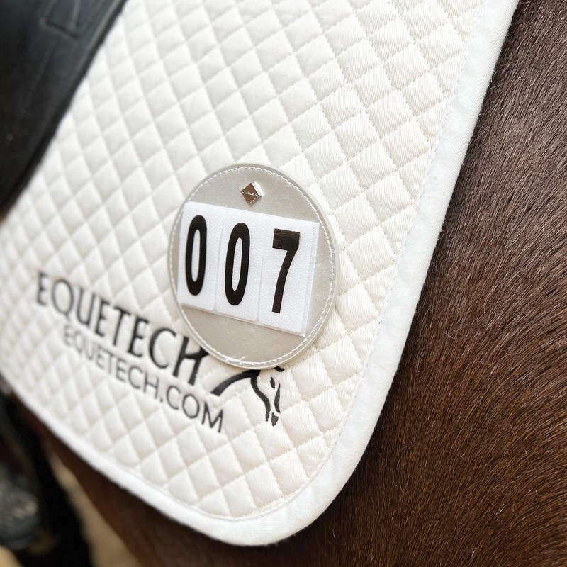 Equetech Luxe Dressage Saddle Cloth Numbers (Pair) 3 colours NEW