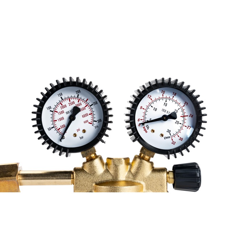 IPOTOOLS Druckminderer Druckregler für Argon/CO2 Schutzgas zu MIG/MAG Schweißgerät