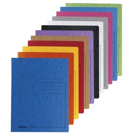 Exacompta - Ref 240223E - Heavyweight Mottled Pressboard Spring Folder - Suitable for A4 Documents, 355gsm Mottled Pressboard, Holds Approx. 300 Sheets - Green