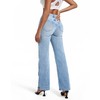 ETTELO Womens Jeans Hig Waisted Straight Leg Loose Stretchy Tummy