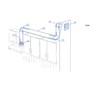VENTS Diameter 125 mm T-piece adapter for round pipes, PVC