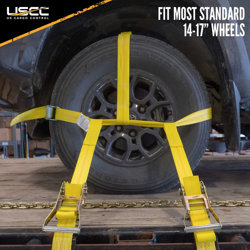 US Cargo Control Side Mount Wheel Net with Cam Buckle,Two