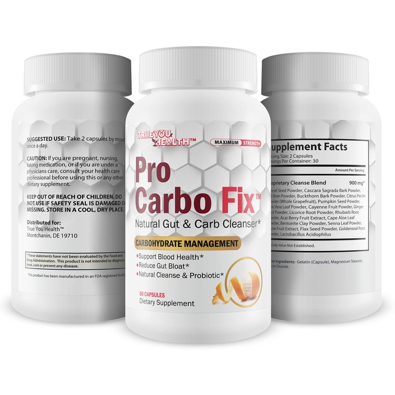 Pro Carbo Fix - Natural Gut & Carb Cleanse Supplement
