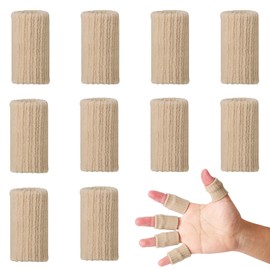 Pack of 10 Sports Finger Sleeves, Finger Protectors, Finger Support Compression Sleeves, Finger Arthritis Sleeves for Finger Sports Aid Support