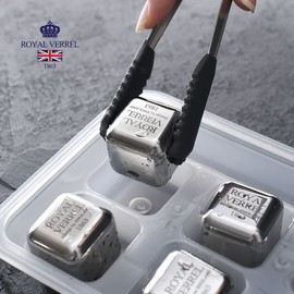 Stainless steel 304 non-melting ice stainless steel ice cube (includes ice tongs)/stainless steel ice, 8 pieces / 스텐304 녹지않는 얼음 스텐 아이스큐브(얼음집게포함)/스텐얼음, 8구