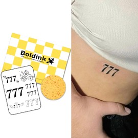 Boldink Semi-permanent tattoos, realistic fake tattoos, last 7-15 days, waterproof non-reflective temporary tattoo stickers, cruelty-free, uniquely designed exquisite packaging（Number 10）
