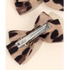 Baby girls leopard hair bow Clips Pin,print bow hairpin for