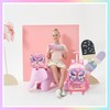 HTgroce Rolling Backpack for Kids Butterfly Roller Backpack for Girl
