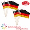 LUSEOAN 20 Pack Small Mini Germany Flag on Wooden Stick