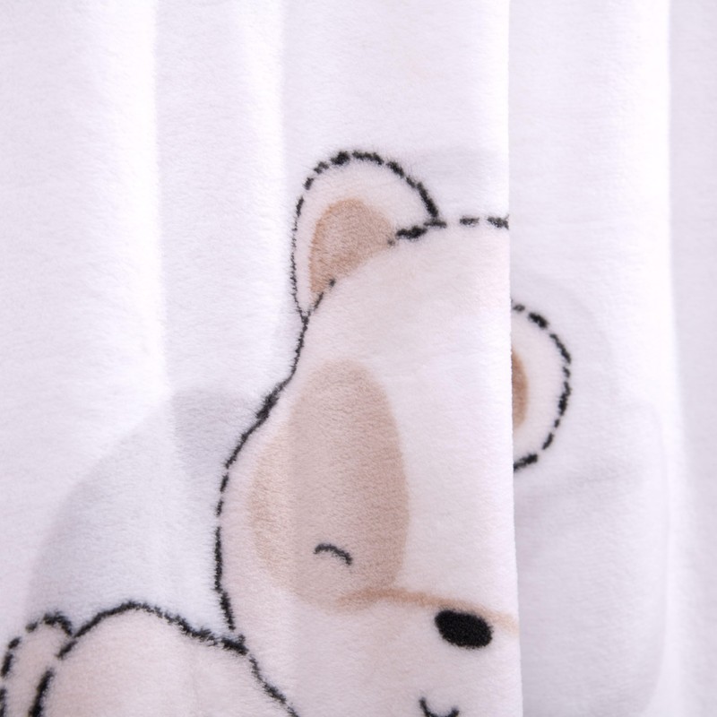 Herding babybest Coperta in microfibra, Sleeping little bear, 75 x