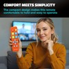 EZclicker Big Button Universal TV Remote (Orange) Simple Easy to
