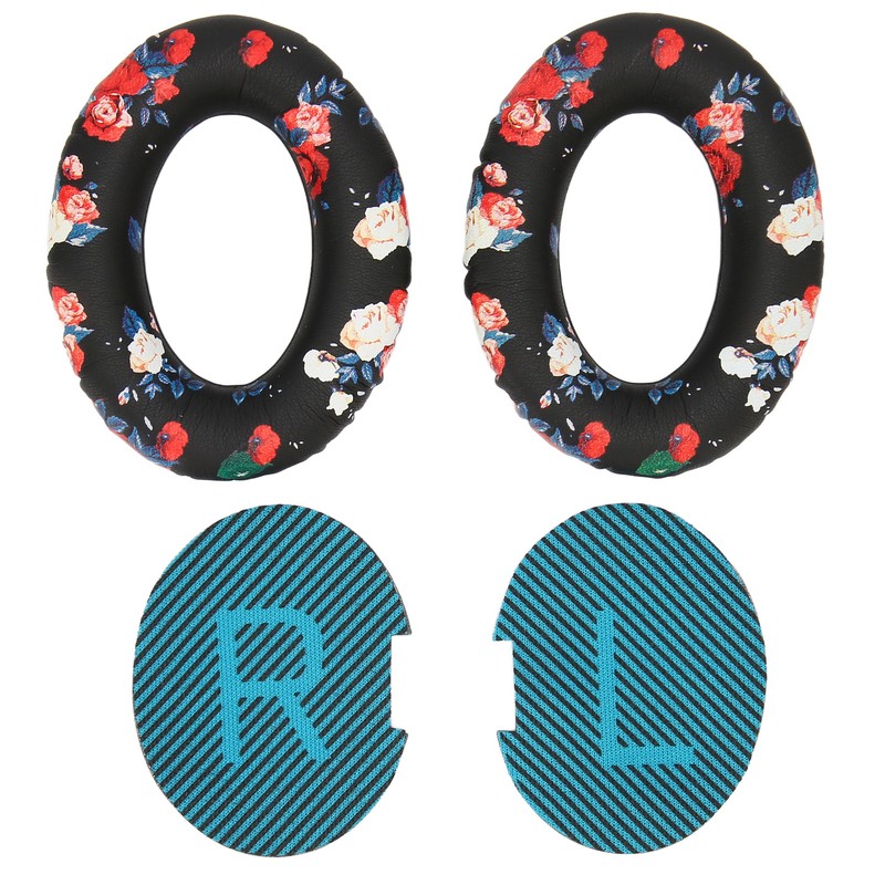 Headphone Ear Pads Soft Protein Leather Memory Foam Replacement Print