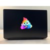 StickerTalk Rainbow Smiling Poop Emoji Vinyl Sticker, 4 inches by