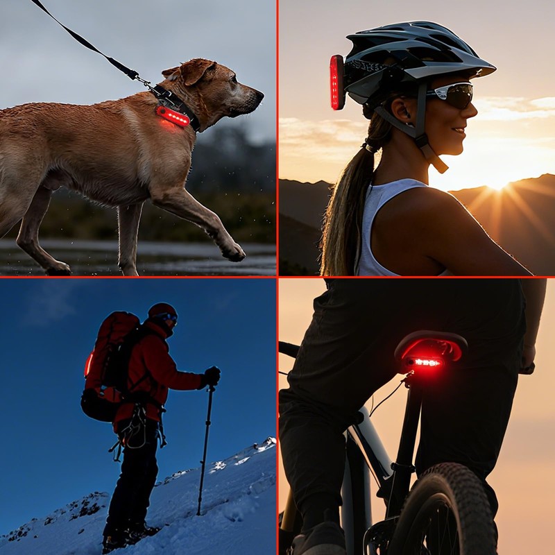 OLDBER Rechargeable LED Bike Tail Light, 10 Hour Max Bright