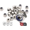 DOJA INDUSTRIAL Self-Locking Nuts M12 Pack of 20 Galvanised Steel