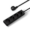 Aigostar Socket Strip, 4-Way Cable, 1.5 m, 16 A, 3680