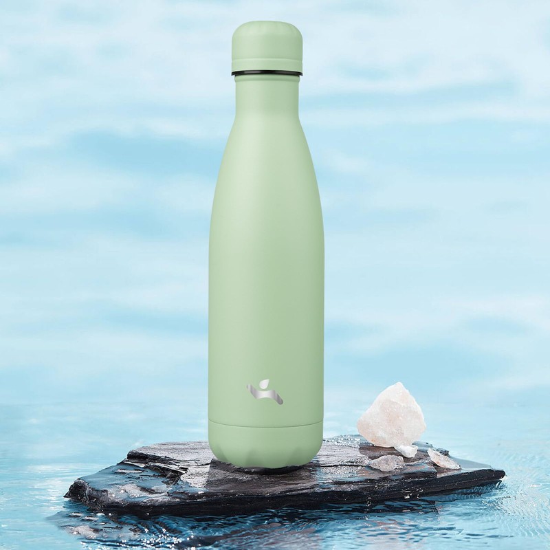 Konokyo Insulated Water Bottles,17 oz Double Wall Stainless Steel Vacumm