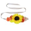 Oyabridal Sunflower Women's Floral Sash Belt,Bridal/Bridesmaid Wedding Dress Sunflower Satin