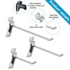 Slatwall Hooks 24 Pc 4/6/8 Inch Slatwall Accessories slat wall