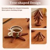 Wood Coasters Wooden Tree Coaster Stack, Wooden Tree Coasters Stackable