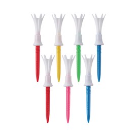 Daiya Golf TE-515 A Tomahawk Tee, Semi-Long, 7 Pieces, Height Adjustable, Increased Distance, Durable, Break-resistant, Easy to Find, Golf Regulations Compliant, Made in Japan, Tee Up Height 1.4 - 1.8