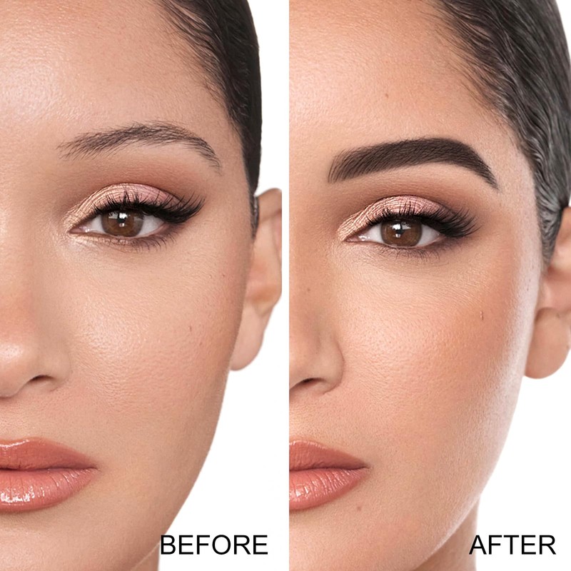 Boobeen Eyebrow Powder Kit, 2-color Waterproof Eyebrow Palette Makeup to