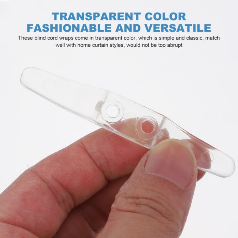 YYwenting 12 Pcs Clear Cord Cleat Blind Cord Holder Blind