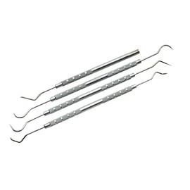 4-Piece Carbon Steel Dental Pick Set