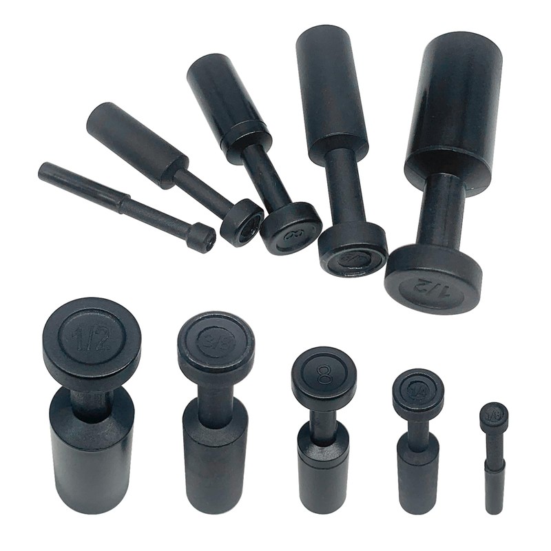 100Pcs Push-to-Connect Fitting Plug, Pneumatic Cap Style Blanking Plugs for