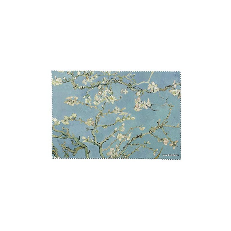 Van Gogh Microfibre Glasses Cleaning Cloth Almond Blossom