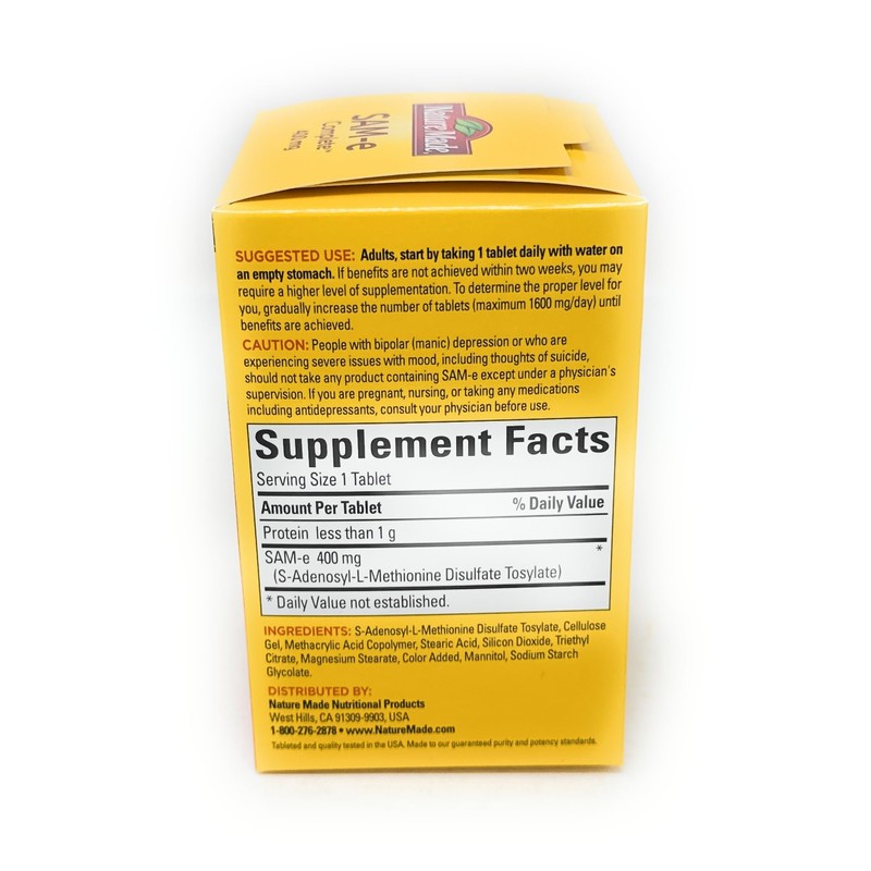 Nature Made SAM-e Complete 400 mg. Tablet (Helps Support Healthy