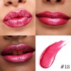 evpct Crushed Ruby Red Metallic Glitter Lip Liner and Lipstick