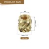 uxcell 150Pcs M3x5x5mm Knurled Insert Nut, Brass Knurled Threaded Embedment