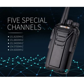 Retevis 2Pack Retevis RT27V MURS Walkie Talkie Two-Way Radios With Speak Mic&Adapter