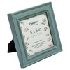 Hampton Frames PALOMA Distressed Square Picture Photo Frame Blue 5x5