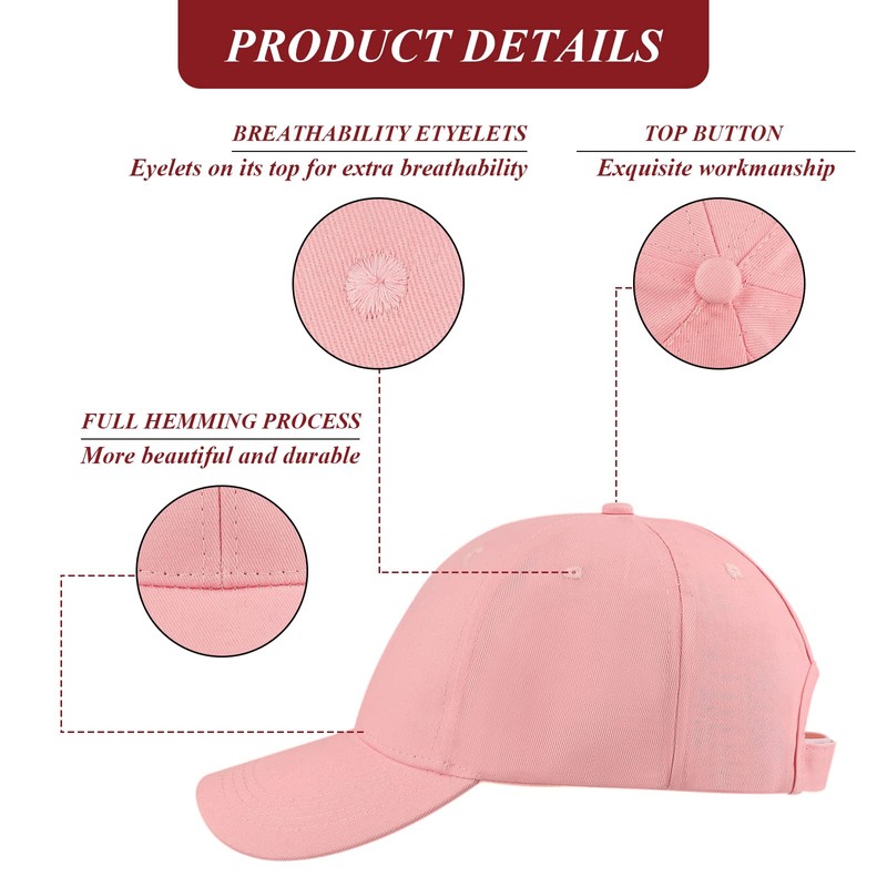 Baynetin Women's Ponytail Cap Baseball Cap Unisex Adjustable High Messy