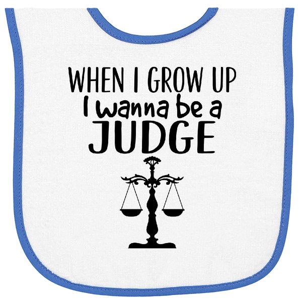 inktastic Future Judge Law Scale Baby Terry Cloth Bib White