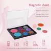 AJLTPA - Paleta magnética de maquillaje con parte superior transparente,
