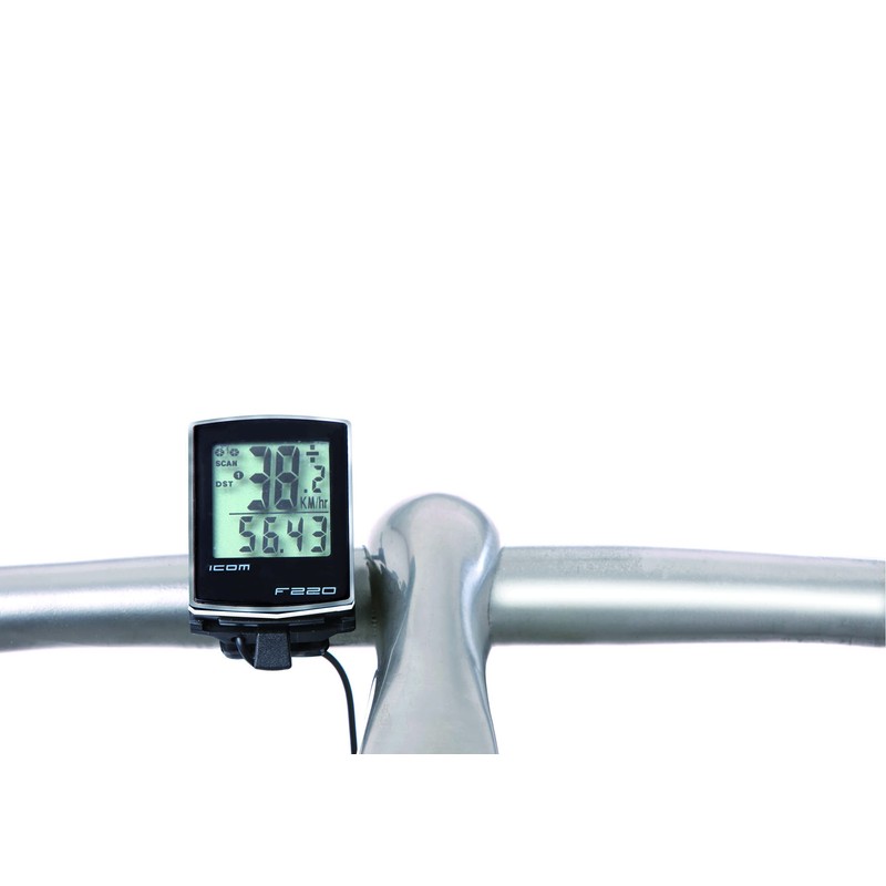 FISCHER Wireless Slim Bicycle Computer, Bicycle Speedometer, Multifunction Bicycle Computer,