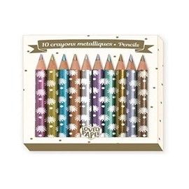 Djeco kleurpotloden 10 Chic mini metalic pencils