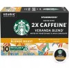 Starbucks 2x Caffeine Coffee 10 K-Cup Pods, Blonde Roast