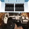 X AUTOHAUX Pair Black Left Right Soft Top Rear Window