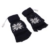 USB Heating Gloves Full Half Fingerless Knitting Double Side Warm