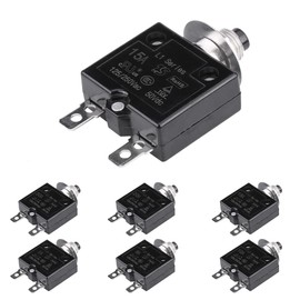 Circuit Breaker, Overload Protection, Push Buttons, Overcurrent Manual Reset, Thermal Circuit Breaker, Overcurrent Protection, Thermal Switch for Reset (15A)