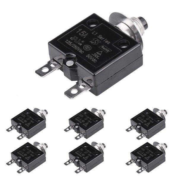 Circuit Breaker, Overload Protection, Push Buttons, Overcurrent Manual Reset, Thermal