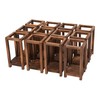12 Pcs Wooden Candle Holder Wedding Lantern Centerpiece Sturdy and