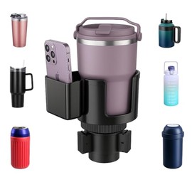 PUBAMALL Portavasos para Auto, Portavasos de Coche con Base Expandible,Compatible con La Mayoría de Tazas de Agua y Café